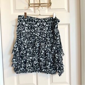 Ruffly black inc mini skirt